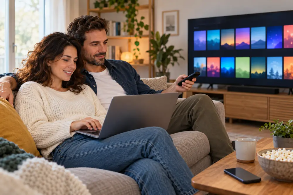 Un foyer prépare le budget de son abonnement IPTV